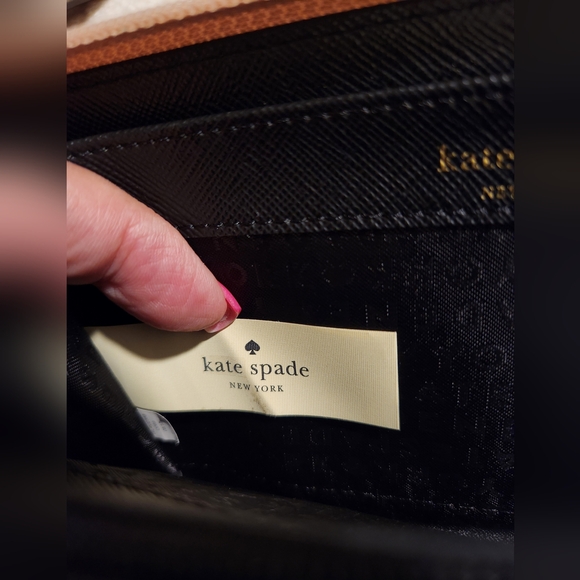 KATE SPADE Mavis Street Neda Continental Rose Gold Sparkle Leather Zip Wallet - Picture 10 of 16